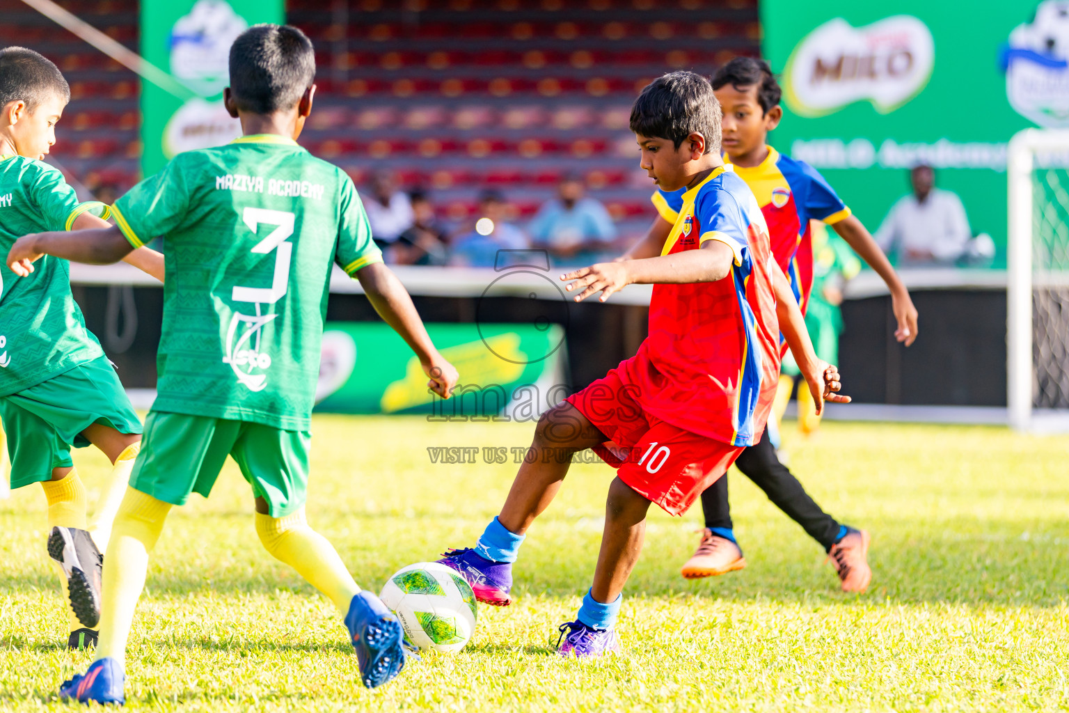 Day 2 of Under 10 MILO Academy Championship 2024 was held at National Stadium in Male', Maldives on Saturday, 27th April 2024. Photos: Nausham Waheed / images.mv