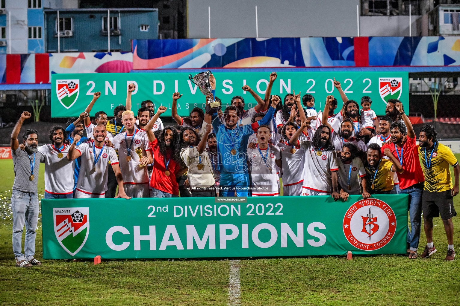 Buru Sports Club vs CLUB Teenage in the Final of 2nd Division 2022 on 17th Aug 2022, held in National Football Stadium, Male', Maldives Photos: Nausham Waheed / Images.mv