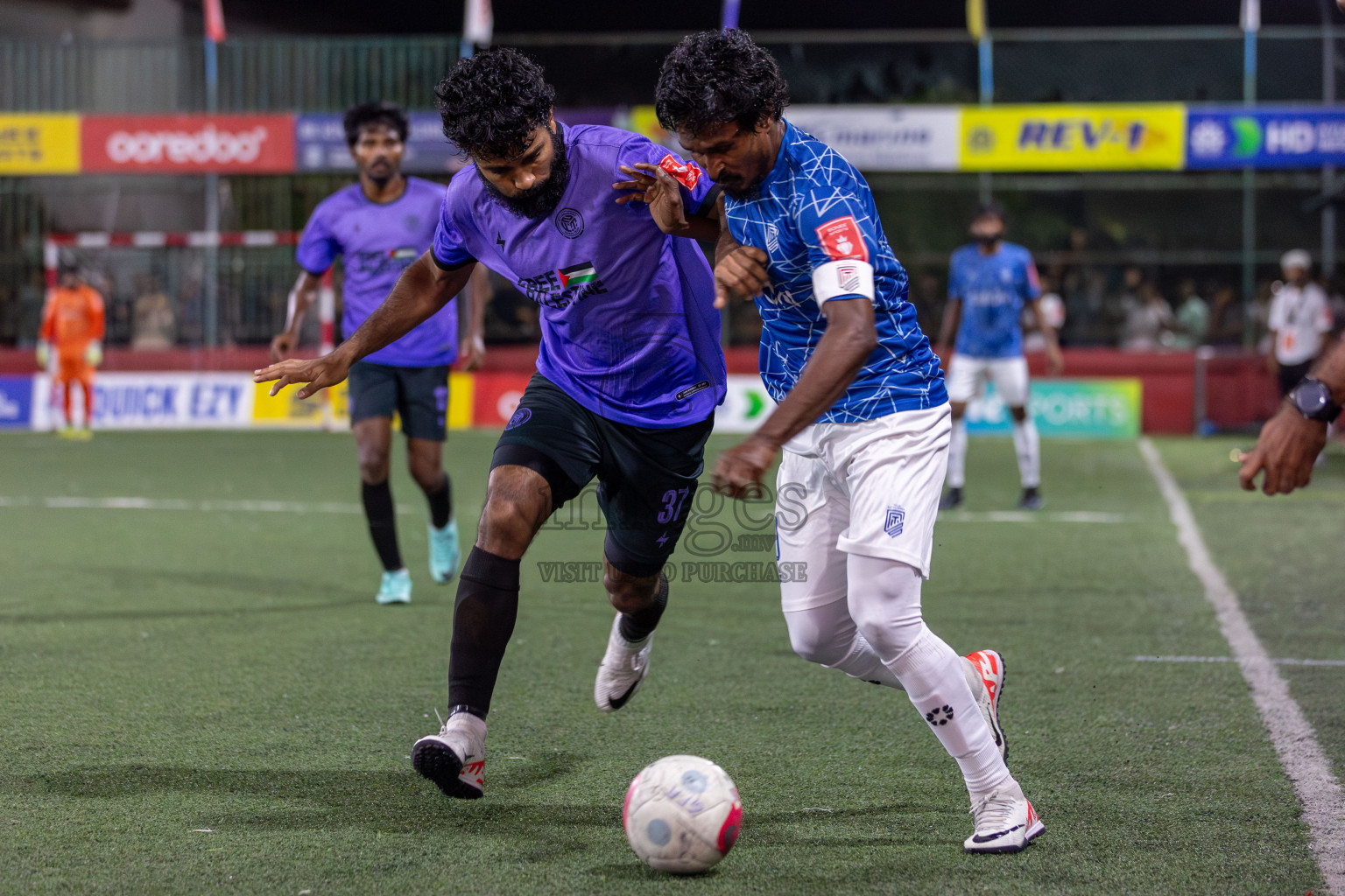 HDh Neykurendhoo vs HDh Naivaadhoo in Day 18 of Golden Futsal Challenge 2024 was held on Thursday, 1st February 2024, in Hulhumale', Maldives Photos: Mohamed Mahfooz Moosa, / images.mv