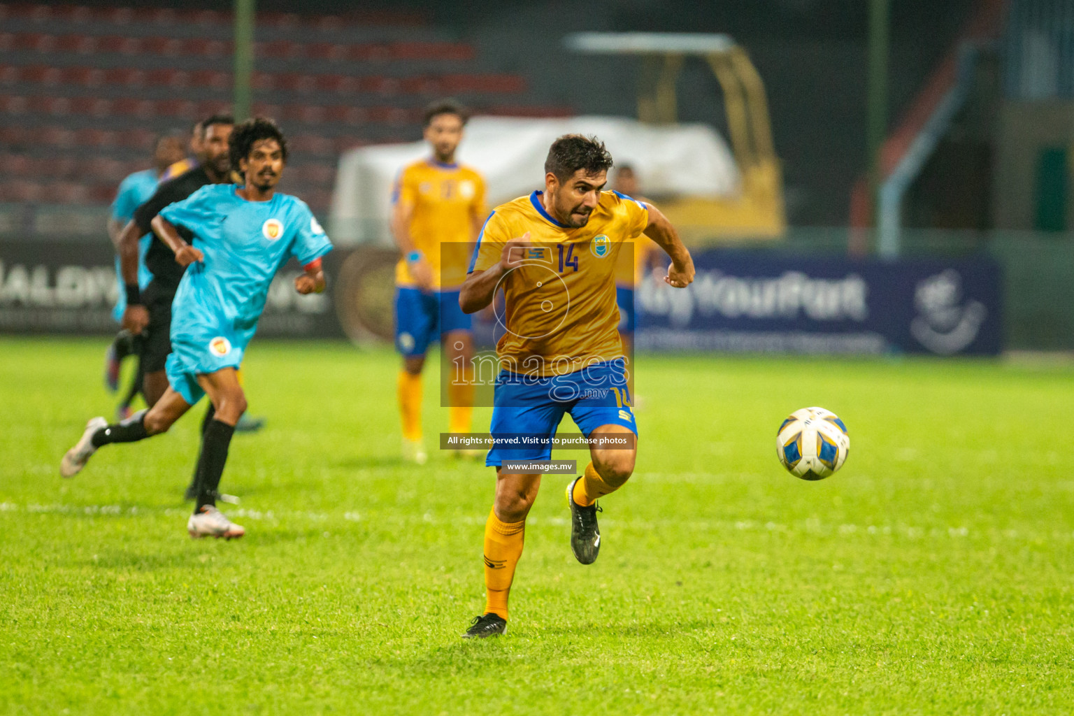 Club Valencia vs United Victory in the President's Cup 2021/2022 held in Male', Maldives on 19 December 2021