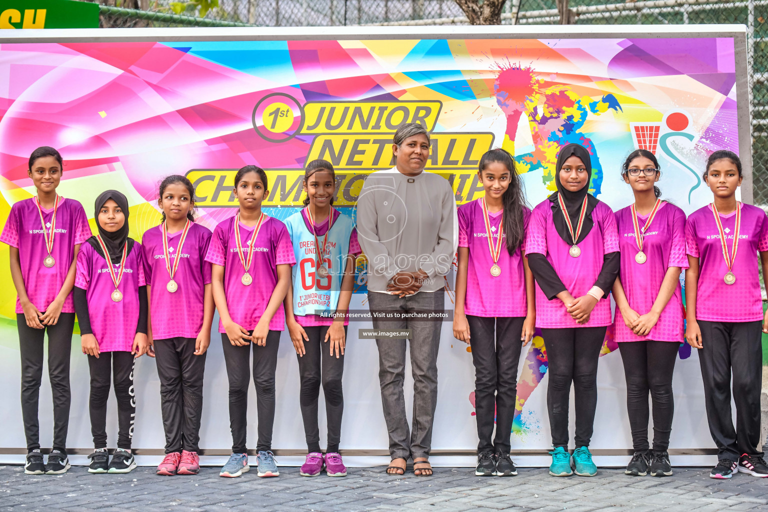 Final of Junior Netball Championship 2022 held in Male', Maldives on 19th March 2022. Photos by Nausham Waheed