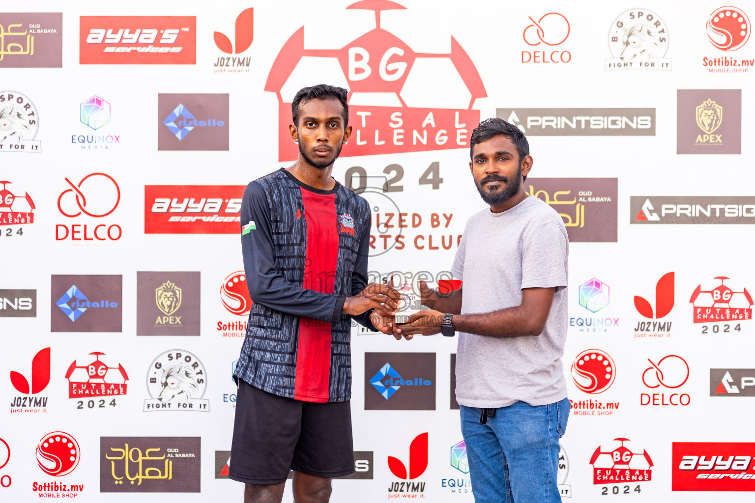 Bows vs Holiday SC in Day 10 of BG Futsal Challenge 2024 was held on Thursday, 21st March 2024, in Male', Maldives Photos: Nausham Waheed / images.mv