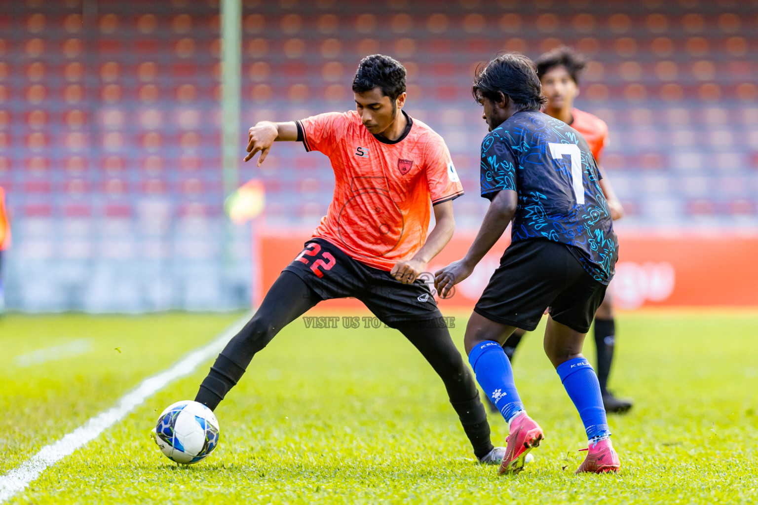 Super United Sports vs Club Eagles in Day 7 of Under 19 Youth Championship 2024 was held at National Stadium in Male', Maldives on Monday, 27th June 2024. Photos: Nausham Waheed / images.mv