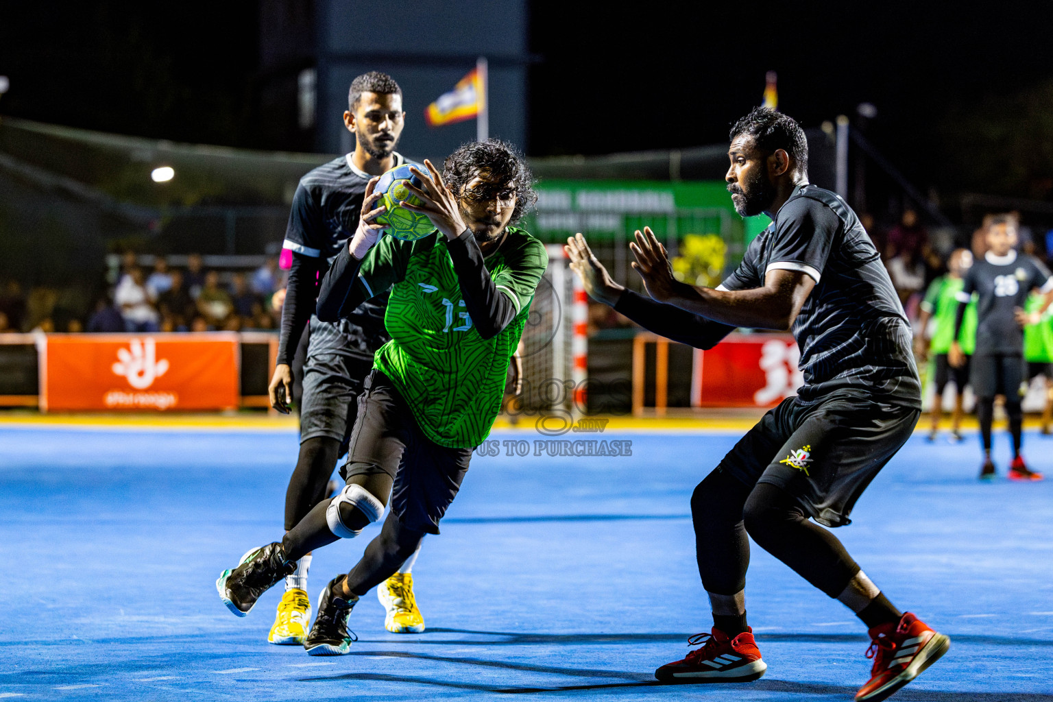 2nd Division Final of 8th Inter-Office/Company Handball Tournament 2024, held in Handball ground, Male', Maldives on Tuesday, 17th September 2024 Photos: Nausham Waheed/ Images.mv