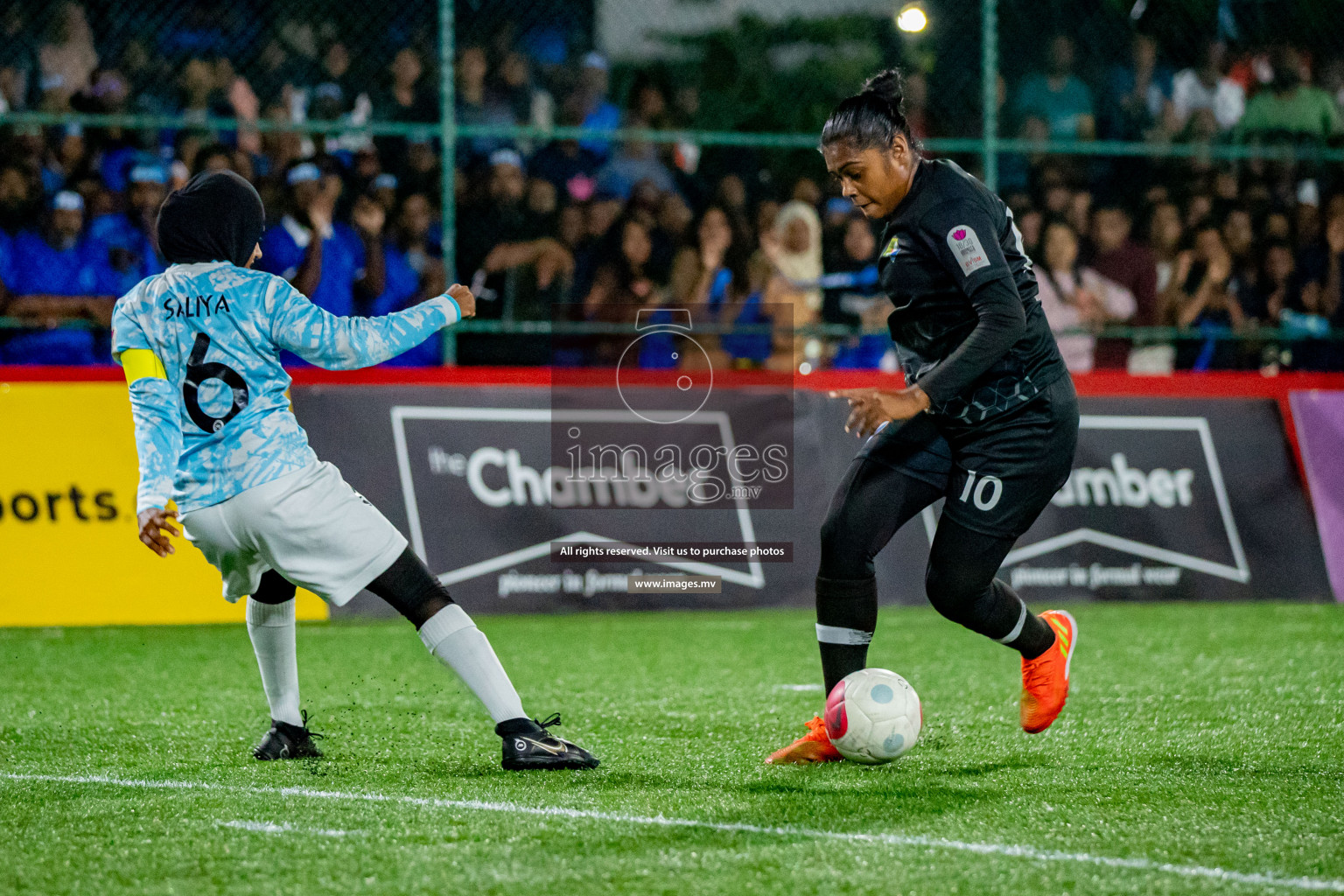 MPL vs DSC in the Finals of Eighteen Thirty Women's Futsal Fiesta 2022 was held in Hulhumale', Maldives on Thursday, 3rd November 2022. Photos: Hassan Simah/ images.mv