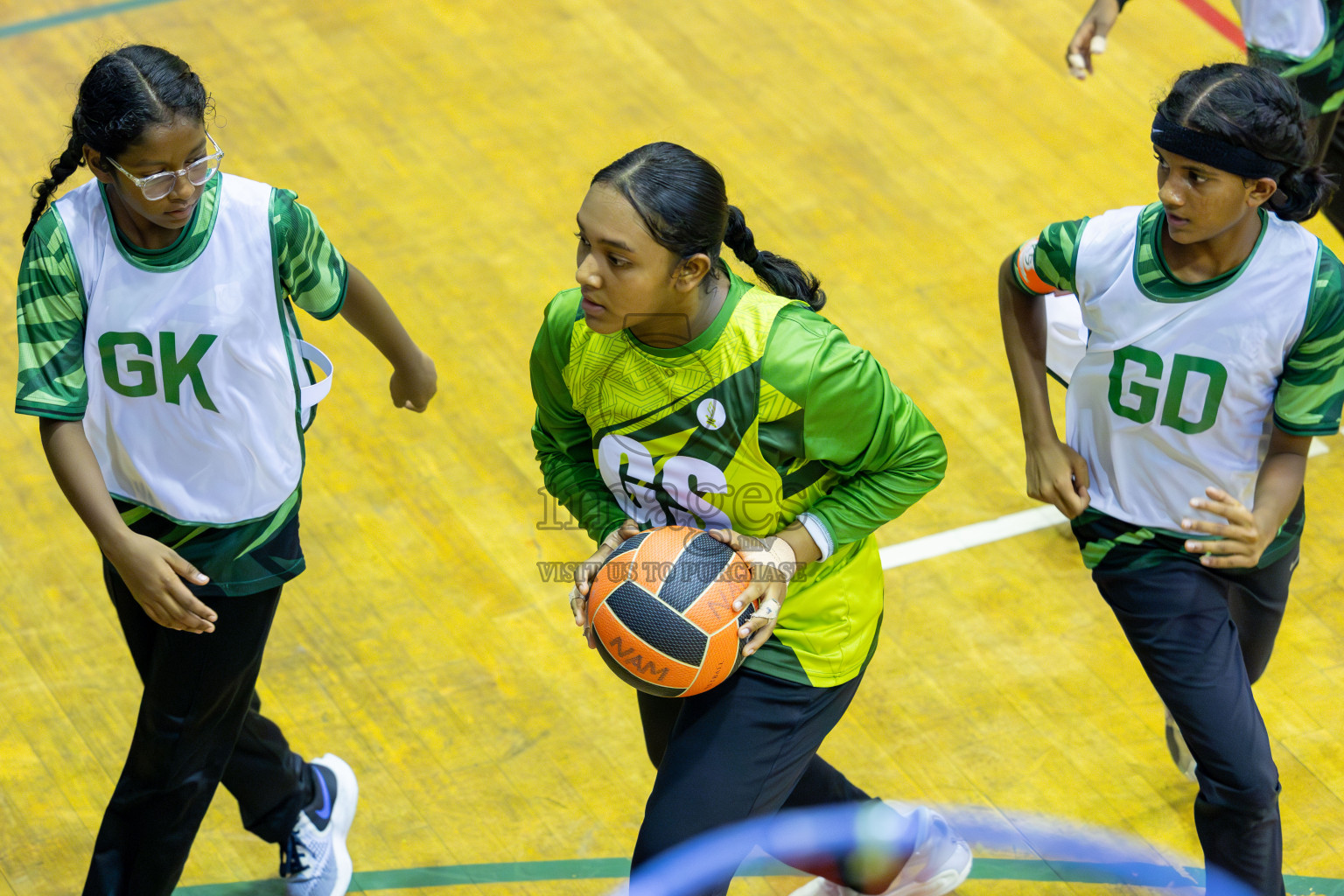 Day 15 of 25th Inter-School Netball Tournament was held in Social Center at Male', Maldives on Monday, 26th August 2024. Photos: Mohamed Mahfooz Moosa / images.mv