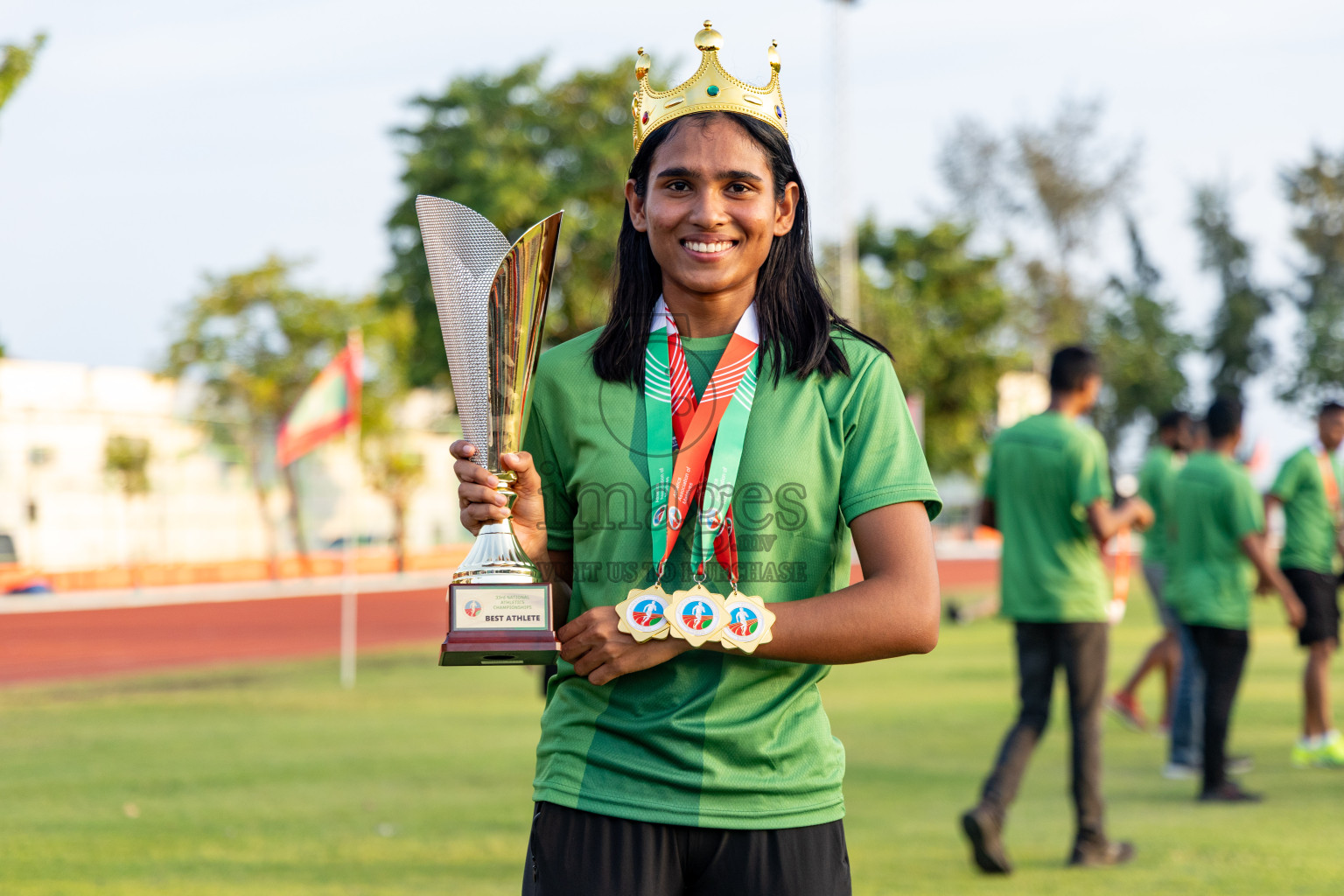 Day 3 of 33rd National Athletics Championship was held in Ekuveni Track at Male', Maldives on Saturday, 7th September 2024. Photos: Hassan Simah / images.mv