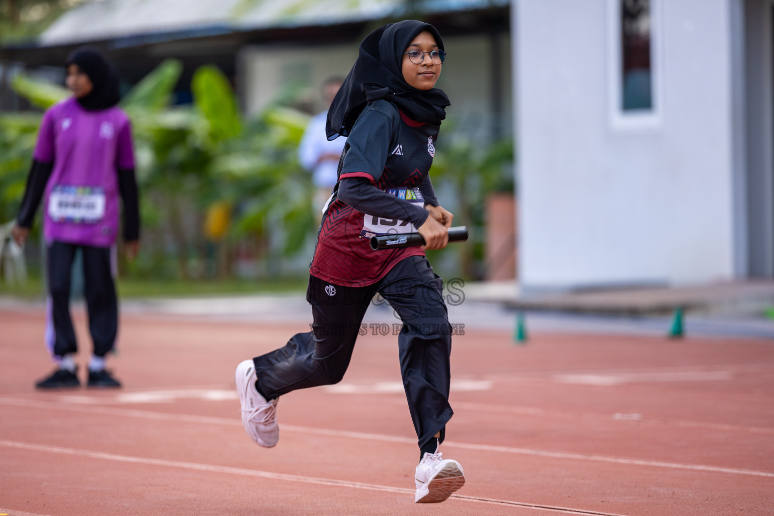 Day 5 of MWSC Interschool Athletics Championships 2024 held in Hulhumale Running Track, Hulhumale, Maldives on Wednesday, 13th November 2024. Photos by: Ismail Thoriq / Images.mv