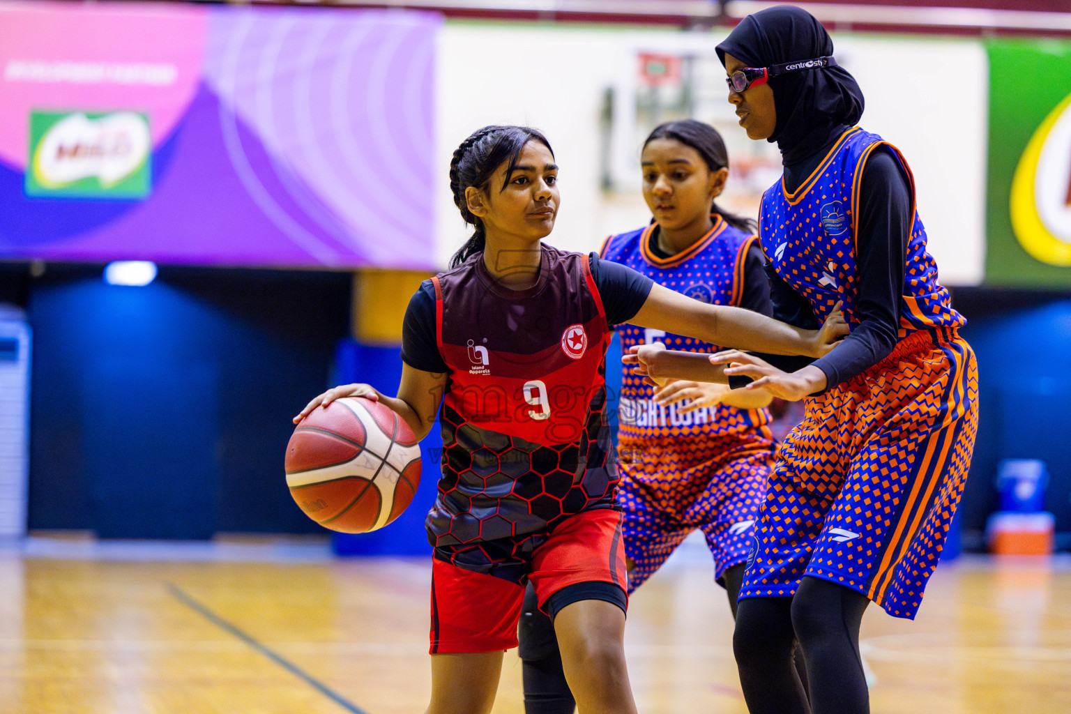 Iskandhar School vs Billabong High International School in day 8 of Junior Championship 2024 was held in Social Center, Male', Maldives on Tuesday, 19th November 2024. Photos: Nausham Waheed / images.mv
