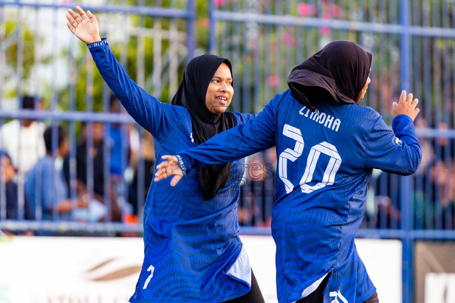 Eydhafushi vs Hithaadhoo in Day 5 of Better in Baa Futsal Fiesta 2025 Woman's division held in B. Eydhafushi, Maldives on Sunday, 9th November 2025. Photos: Nausham Waheed / images.mv