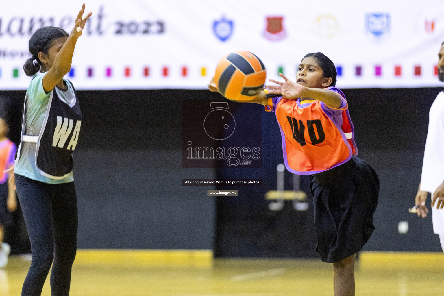 Final of 24th Interschool Netball Tournament 2023 was held in Social Center, Male', Maldives on 7th November 2023. Photos: Nausham Waheed / images.mv