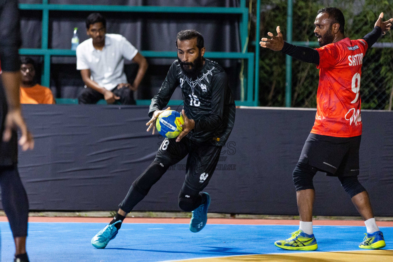 Day 14 of 10th National Handball Tournament 2023, held in Handball ground, Male', Maldives on Monday, 11th December 2023 Photos: Nausham Waheed/ Images.mv