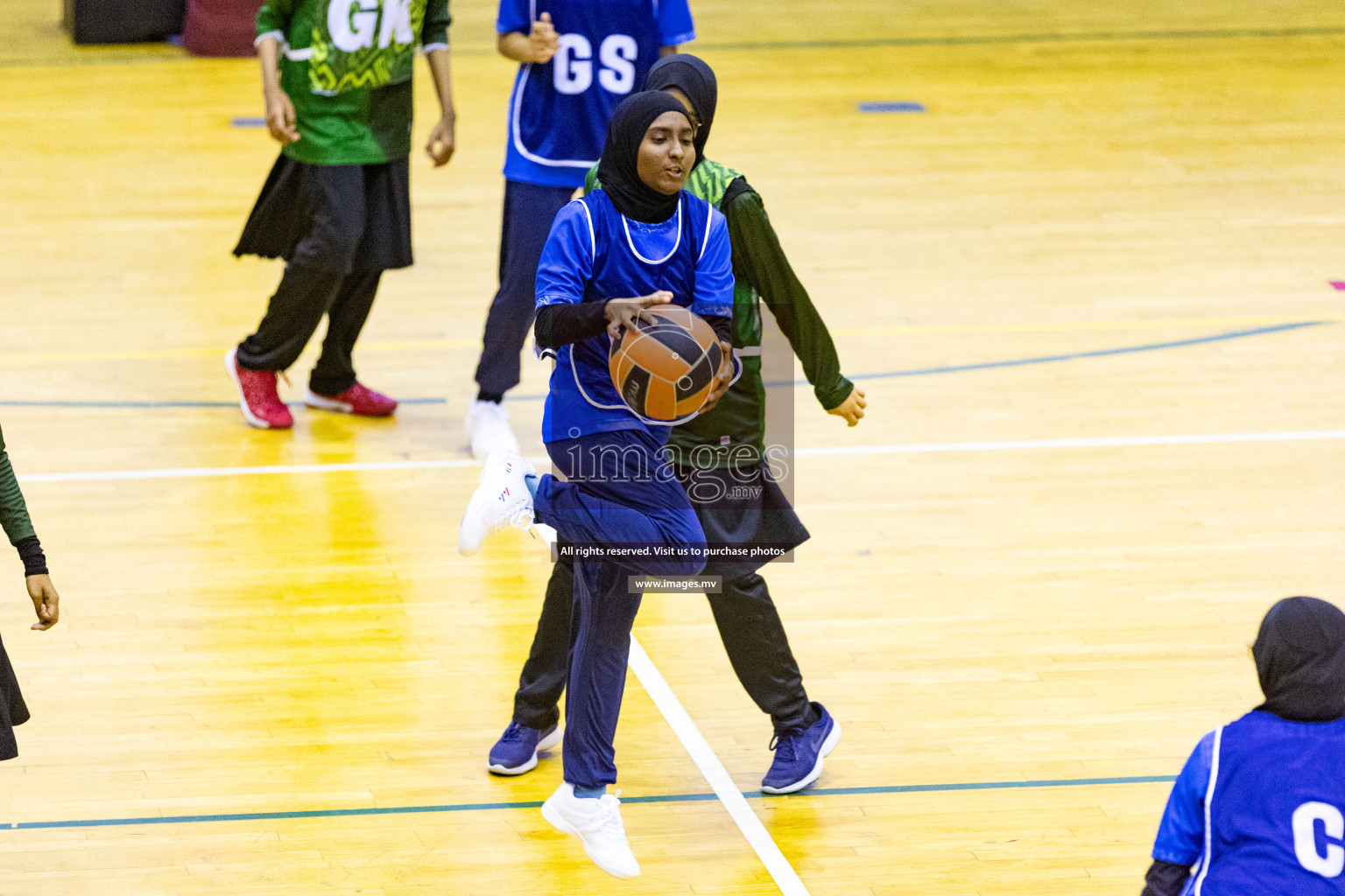 Day2 of 24th Interschool Netball Tournament 2023 was held in Social Center, Male', Maldives on 28th October 2023. Photos: Nausham Waheed / images.mv