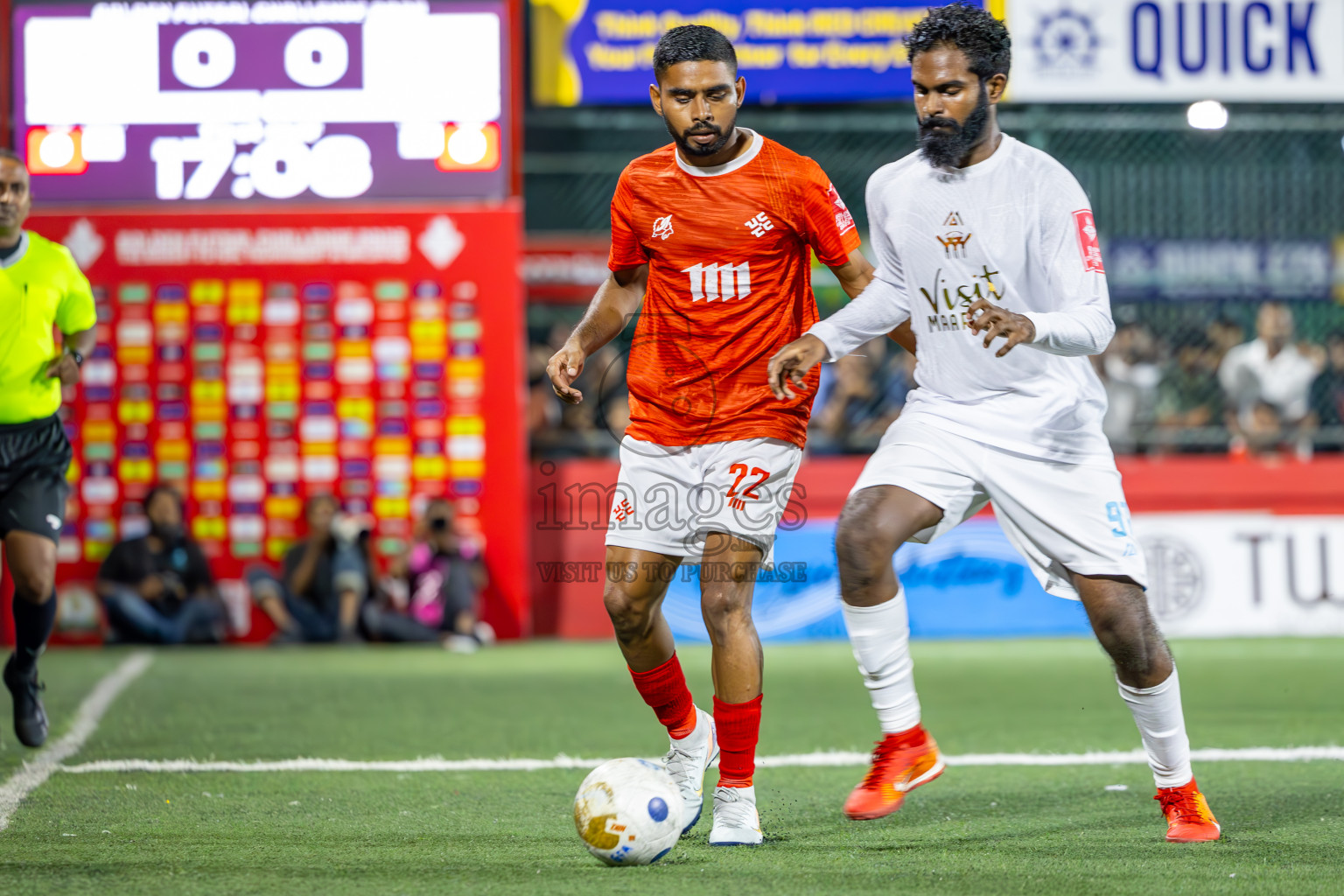 K Maafushi vs K Kaashidhoo in Kaafu Atoll Finals Day 27 of Golden Futsal Challenge 2025 was held on Friday , 31st January 2025, in Hulhumale', Maldives. Photos: Ismail Thoriq / images.mv