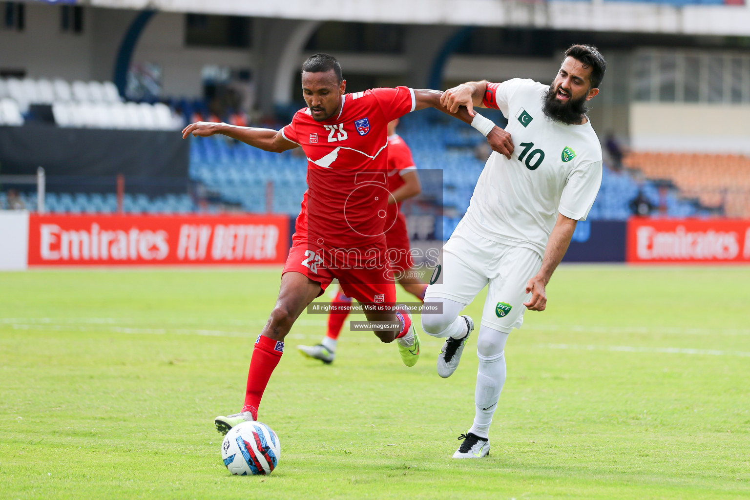 Nepal vs Pakistan in SAFF Championship 2023 held in Sree Kanteerava Stadium, Bengaluru, India, on Tuesday, 27th June 2023. Photos: Nausham Waheed, Hassan Simah / images.mv