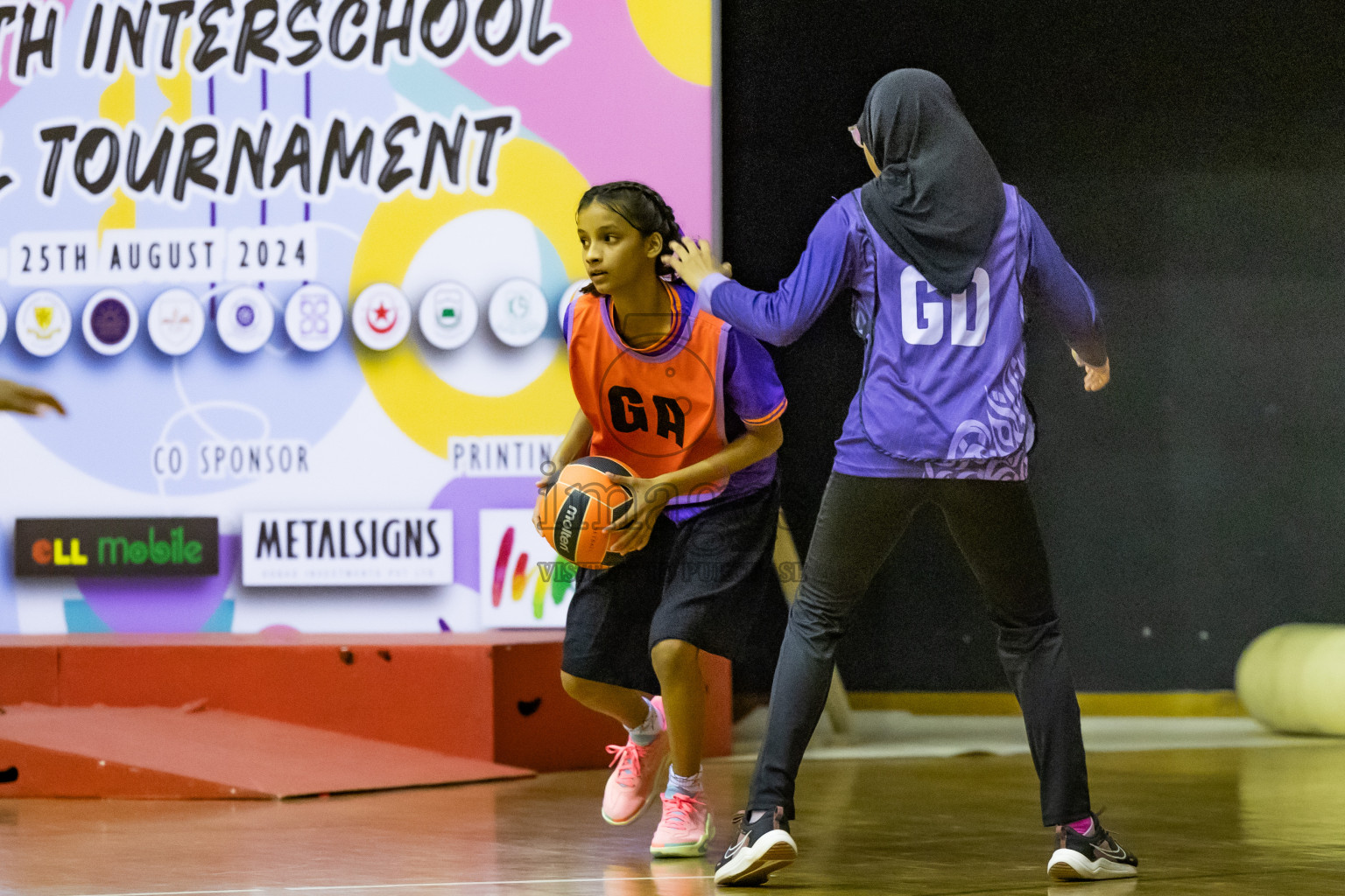 Day 12 of 25th Inter-School Netball Tournament was held in Social Center at Male', Maldives on Thursday, 22nd August 2024.