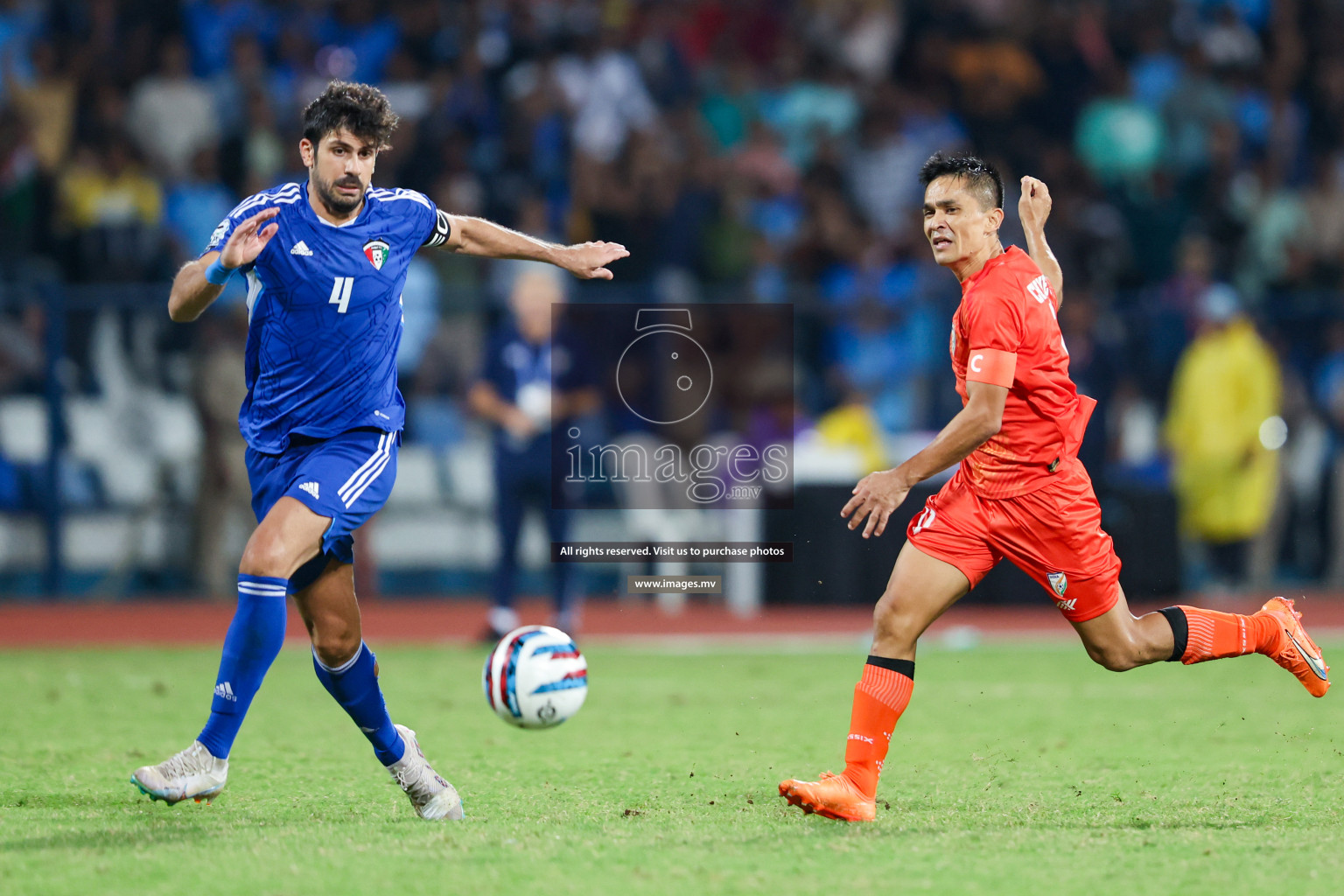 Kuwait vs India in the Final of SAFF Championship 2023 held in Sree Kanteerava Stadium, Bengaluru, India, on Tuesday, 4th July 2023. Photos: Nausham Waheed / images.mv