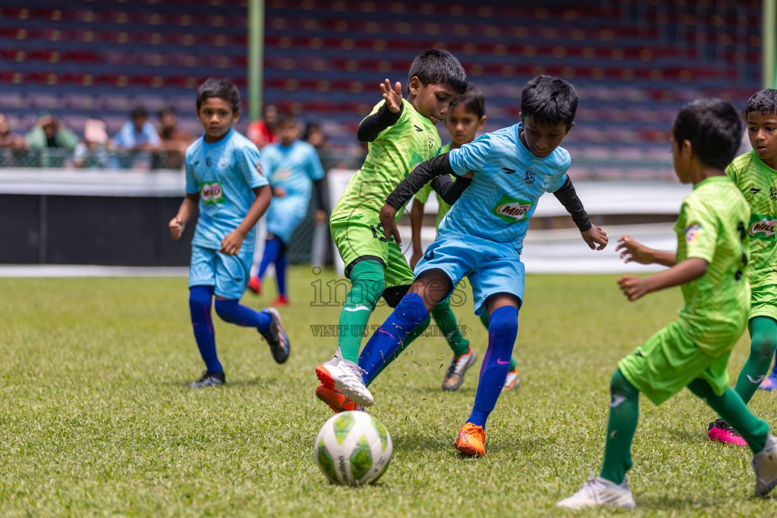 Day 2 of MILO Kids Football Fiesta was held at National Stadium in Male', Maldives on Saturday, 24th February 2024.