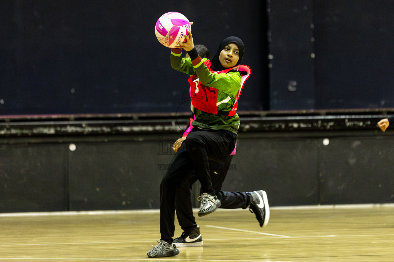 Fionti SC vs Netkids A  in Day 6 of 3rd Netball Junior Championship, held at Social Center on Friday 24th January 2025 . Photos: Shuu Abdul Sattar / images.mv