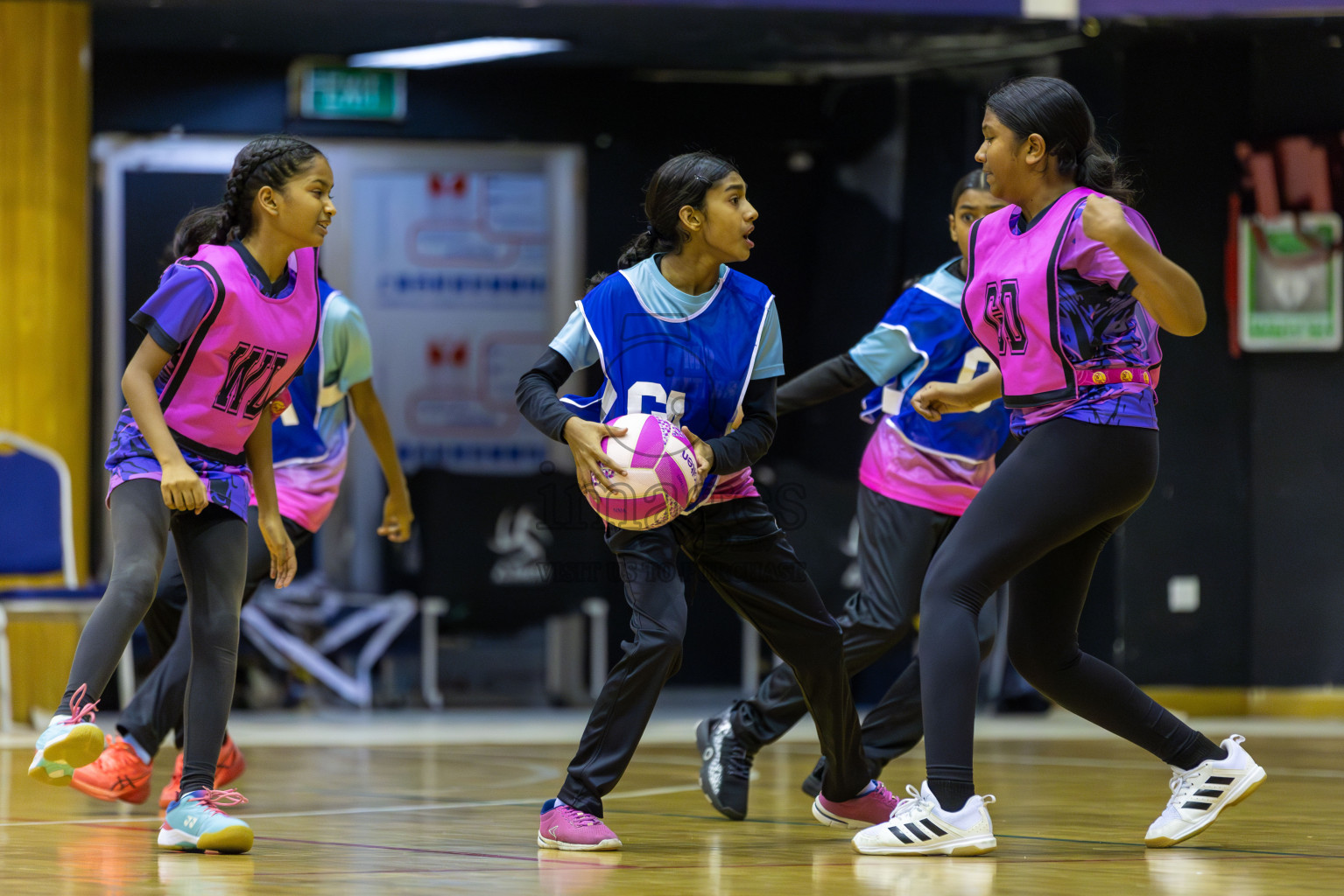 Netkids vs N sports Academy in Day 3 of 3rd Netball Junior Championship, held at Social Center on Wednesday 22nd January 2025 . Photos: Shuu Abdul Sattar / images.mv