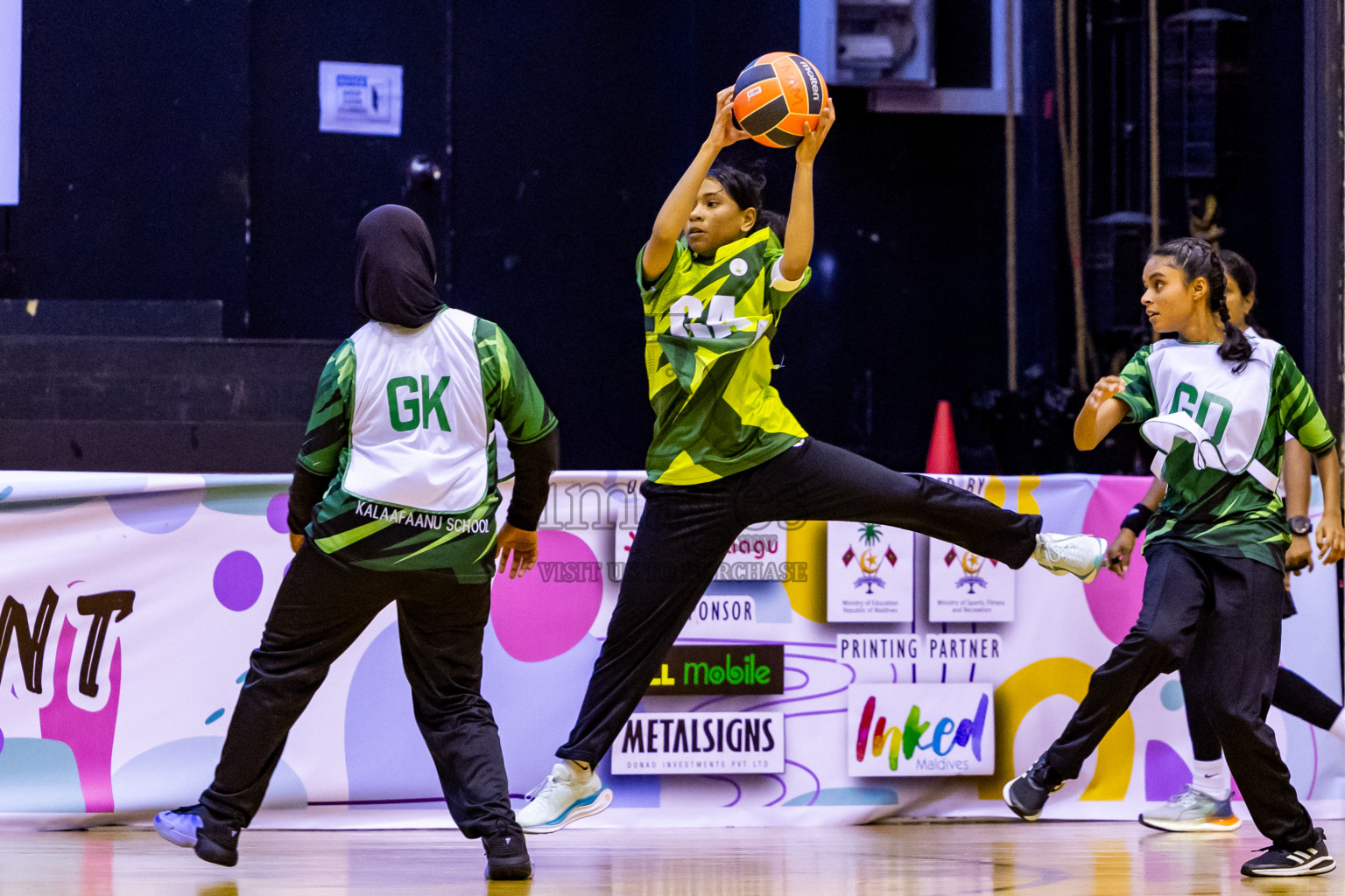 Day 12 of 25th Inter-School Netball Tournament was held in Social Center at Male', Maldives on Thursday, 22nd August 2024. Photos: Nausham Waheed / images.mv