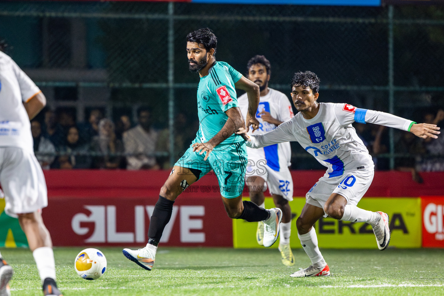 S Feydhoo vs S Hithadhoo in Seenu Atoll Final in Day 24 of Golden Futsal Challenge 2025 was held on Tuesday , 28th January 2025, in Hulhumale', Maldives. Photos: Nausham Waheed / images.mv