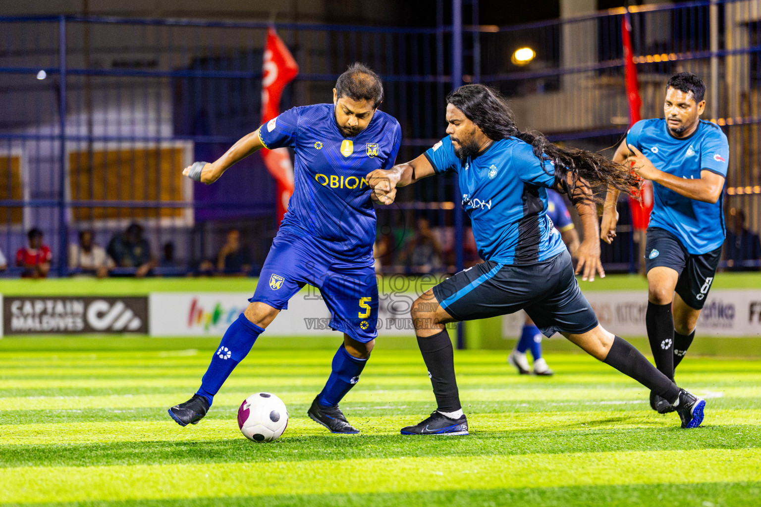 United V vs Eighty Four FC in Day 7 of Eydhafushi Futsal Cup 2024 was held on Sunday , 14th April 2024, in B Eydhafushi, Maldives Photos: Nausham Waheed / images.mv