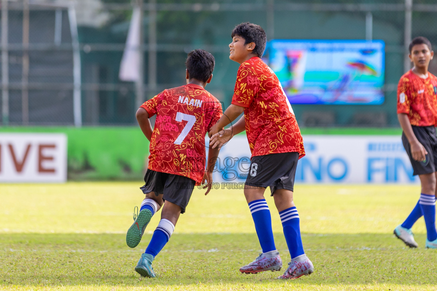 Club Eagles vs Super United Sports (U12) in Day 4 of Dhivehi Youth League 2024 held at Henveiru Stadium on Thursday, 28th November 2024. Photos: Shuu Abdul Sattar/ Images.mv