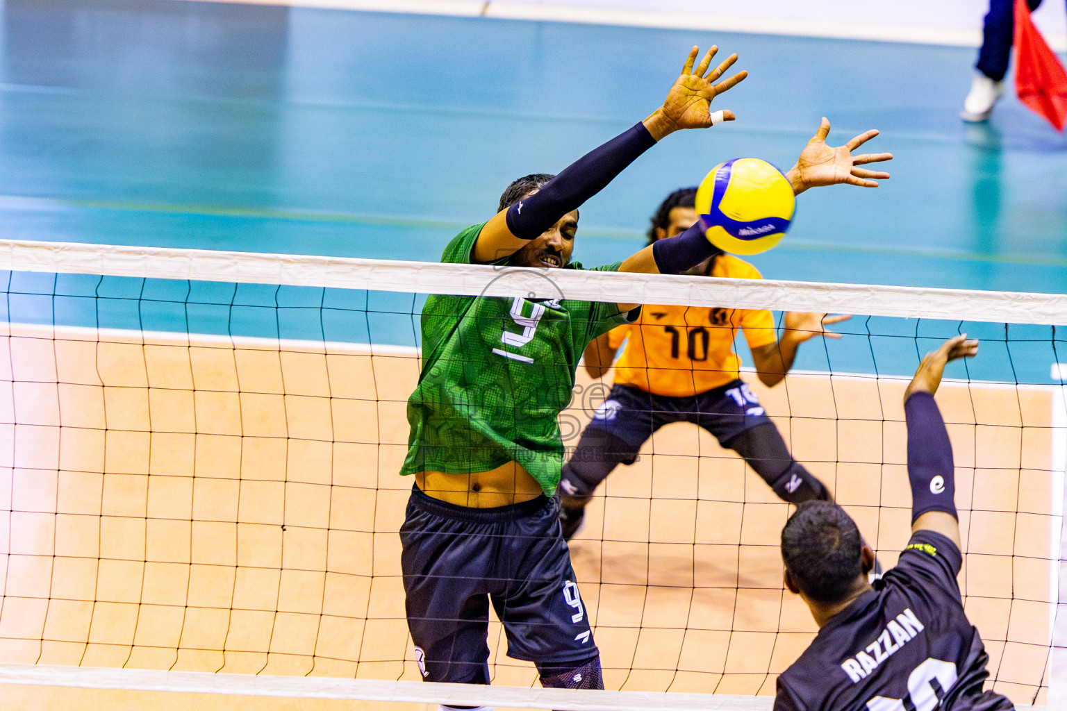 Day 2 of MILO VAM Cup 2024 Men's Division was held in Social Center Indoor Hall on Tuesday, 29th October 2024. Photos: Nausham Waheed / images.mv