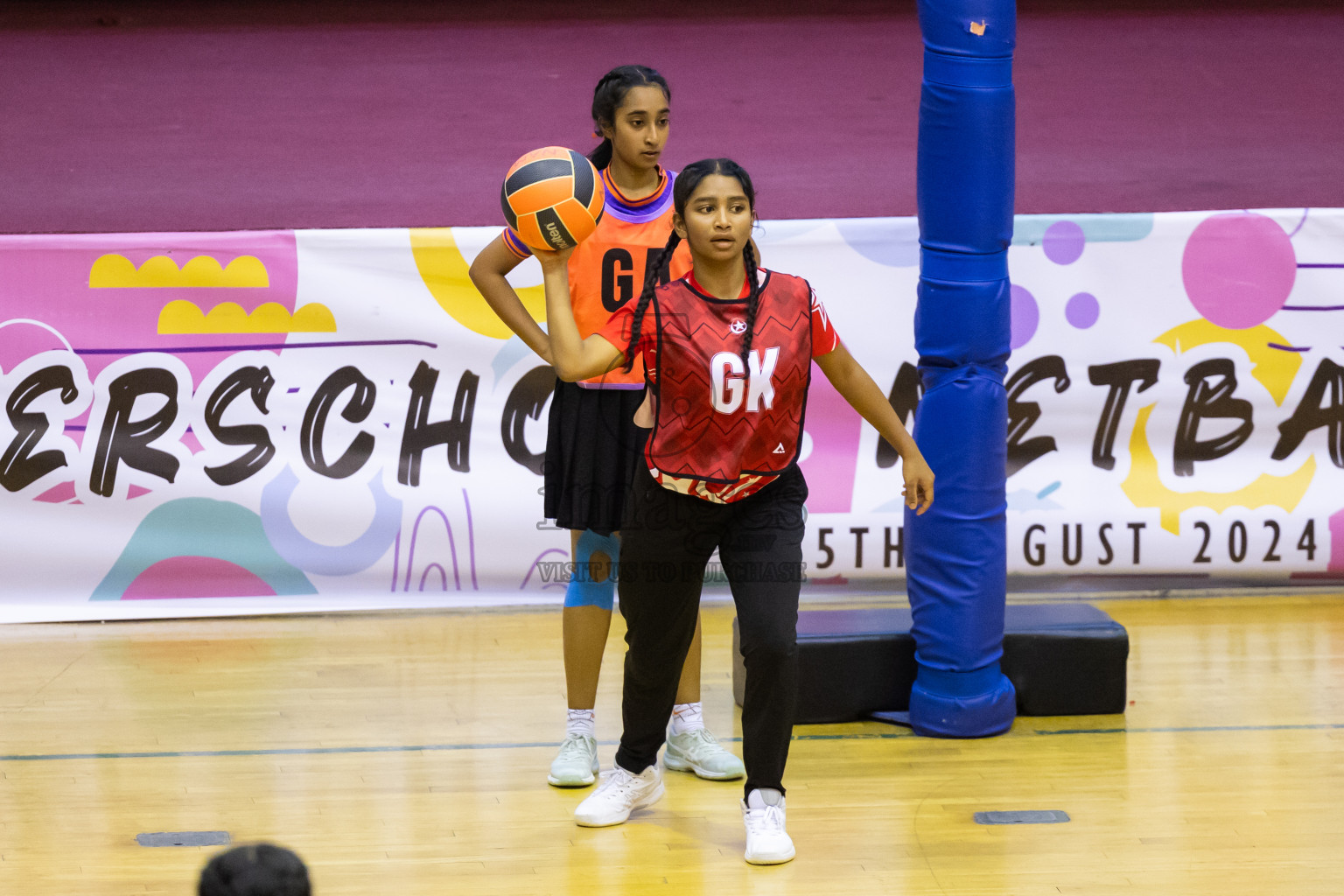 Day 15 of 25th Inter-School Netball Tournament was held in Social Center at Male', Maldives on Monday, 26th August 2024. Photos: Hasni / images.mv