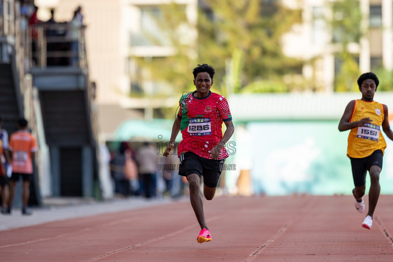 Day 1 of MWSC Interschool Athletics Championships 2024 held in Hulhumale Running Track, Hulhumale, Maldives on Saturday, 9th November 2024. Photos by: Ismail Thoriq / Images.mv