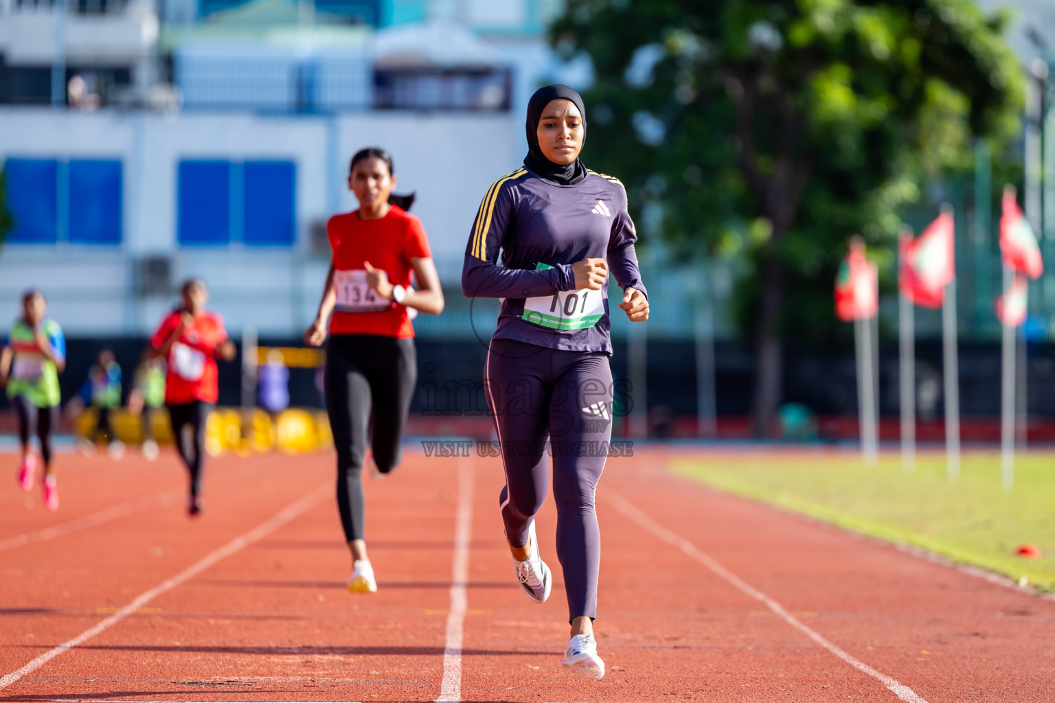 Day 1 of 33rd National Athletics Championship was held in Ekuveni Track at Male', Maldives on Thursday, 5th September 2024. Photos: Nausham Waheed / images.mv