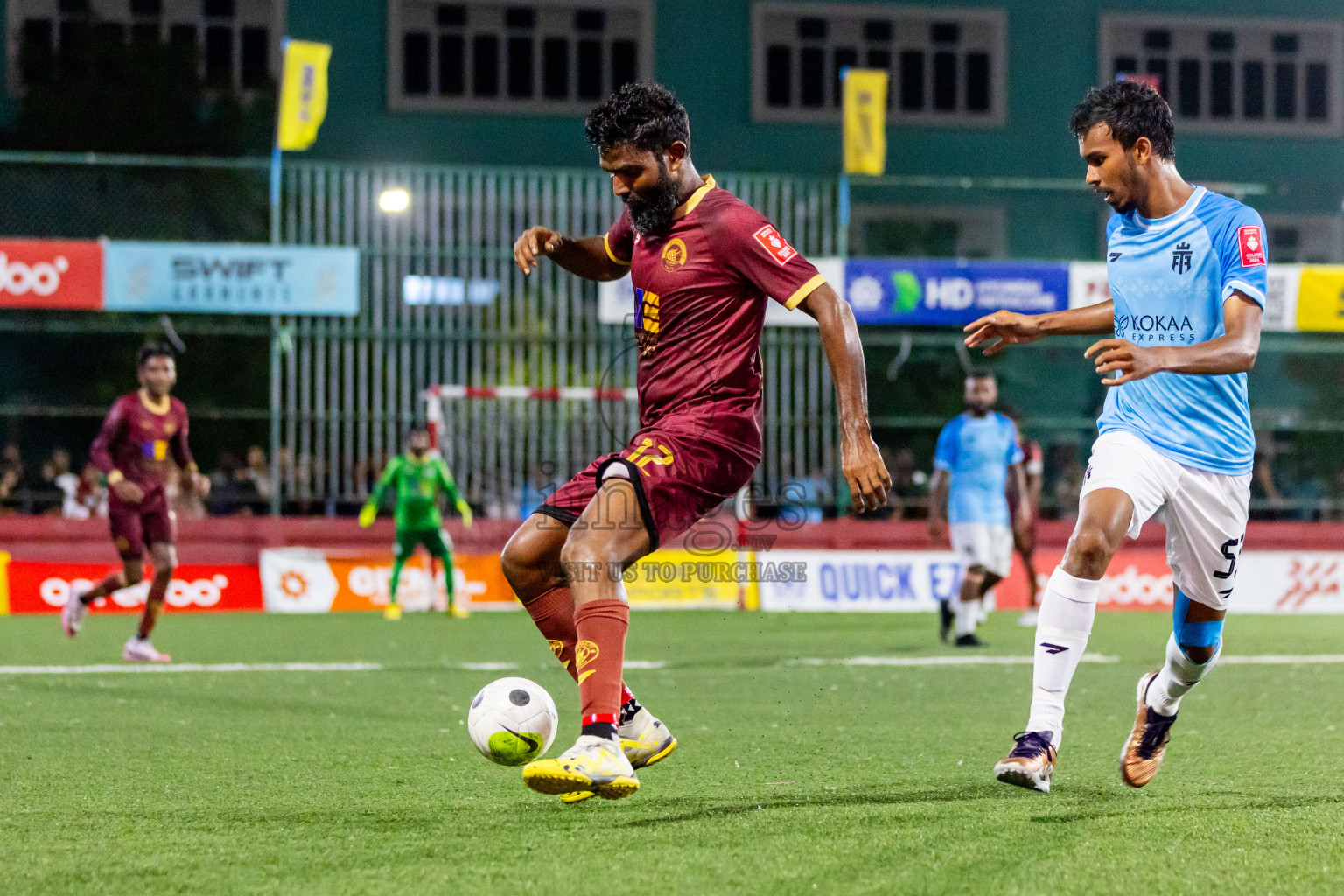 V Keyodhoo vs V Felidhoo in Day 29 of Golden Futsal Challenge 2024 was held on Tuesday , 13th February 2024 in Hulhumale', Maldives Photos: Nausham Waheed / images.mv