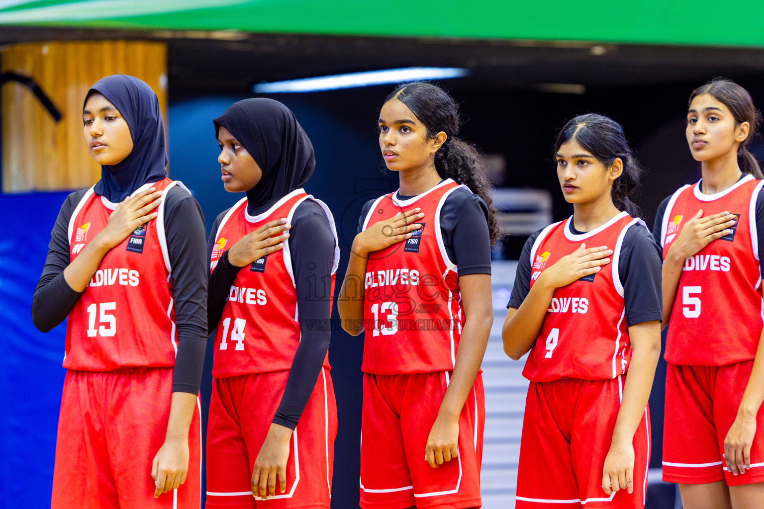 Maldives vs SriLanka in Day 2 of Under 16 Woman's Asian Cup SABA Qualifiers 2025 was held in Social Center, Male', Maldives on Friday, 13th June 2025. Photos: Nausham Waheed / images.mv