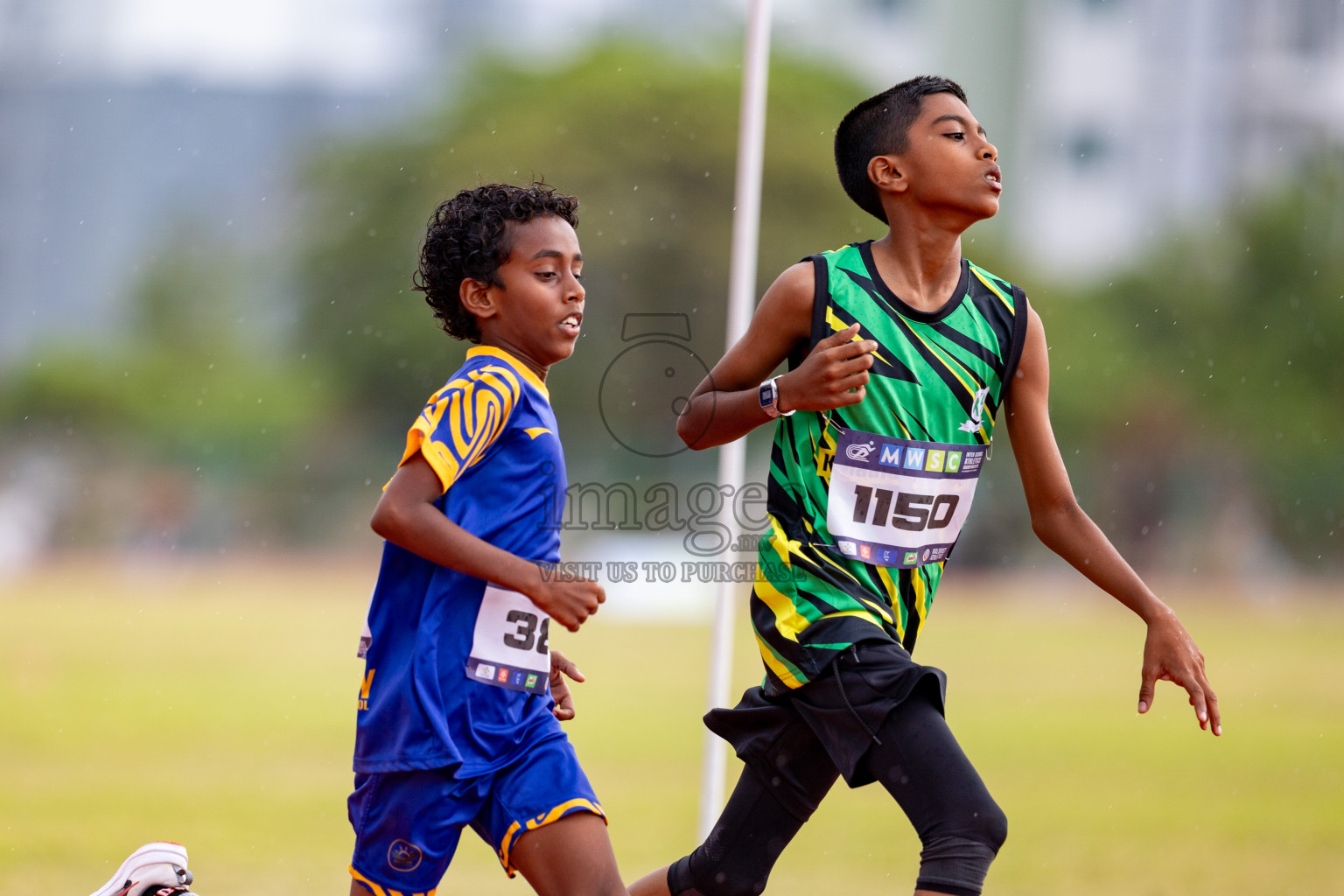 Day 3 of MWSC Interschool Athletics Championships 2024 held in Hulhumale Running Track, Hulhumale, Maldives on Monday, 11th November 2024. 
Photos by: Hassan Simah / Images.mv