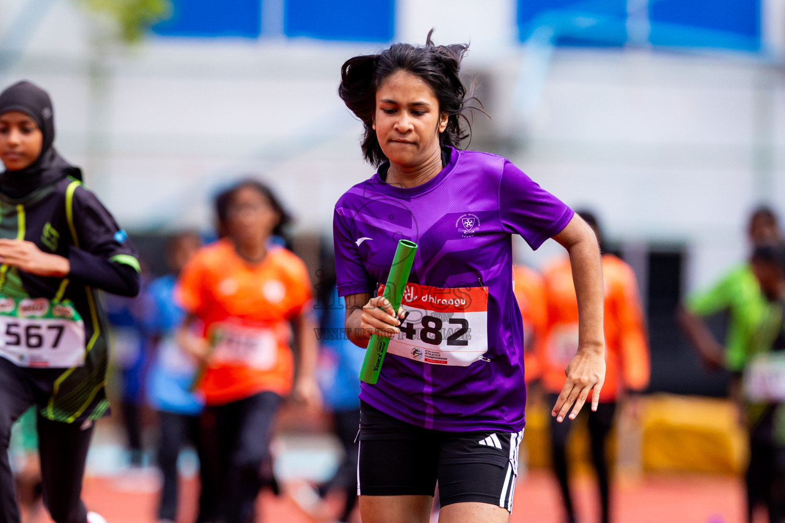 Day 6 of Inter-school Athletics Championship 2025 held in Ekuveni Synthetic Track, Male', Maldives on Sunday, 12th October 2025. Photos by: Nausham Waheed / Images.mv