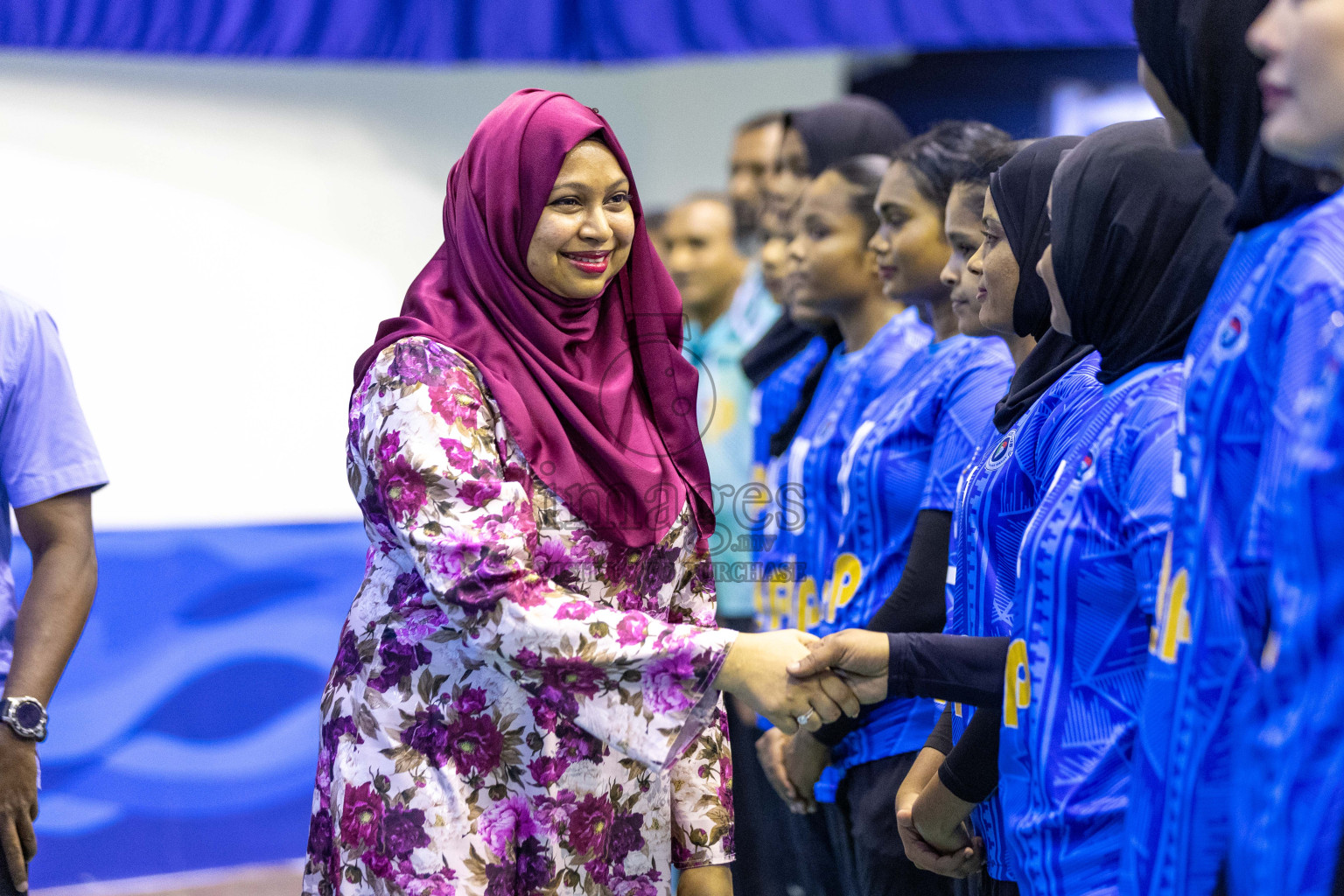 Final of Women's Division of Volleyball Association Cup 2023 held in Male', Maldives on Tuesday, 9th January 2024 at Social Center Indoor Hall Photos By: Nausham Waheed /images.mv