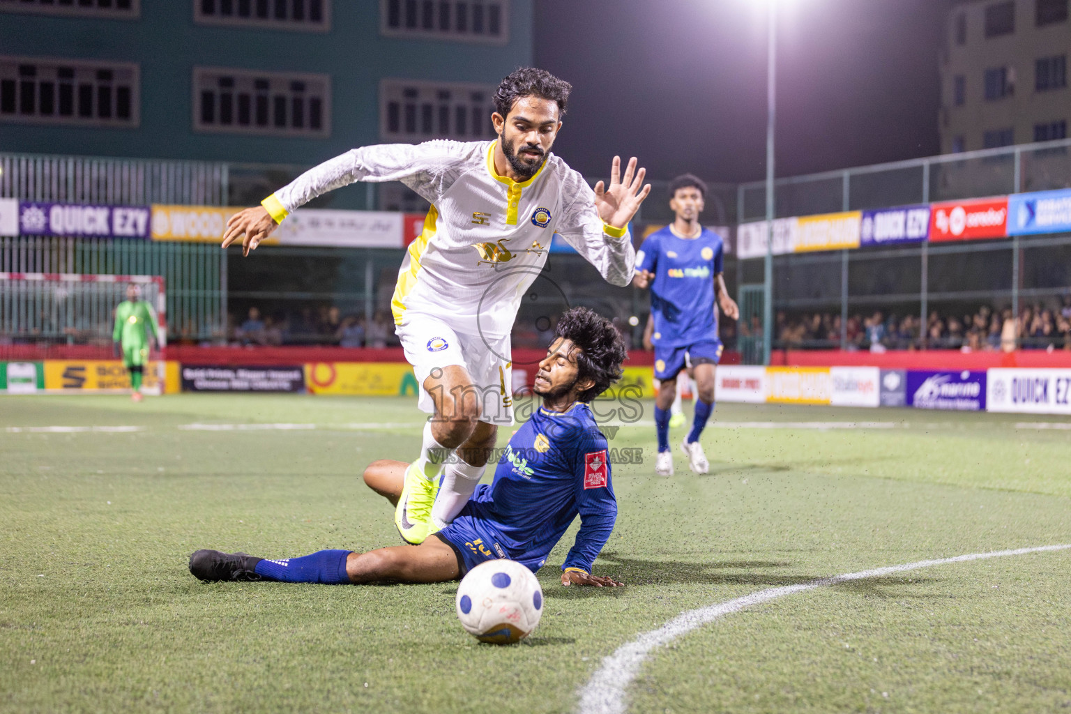 HA Baarah vs HA Maarandhoo in Day 5 of Golden Futsal Challenge 2025 on Thursday, 9th January 2025, in Hulhumale', Maldives 
Photos: Hassan Simah / images.mv