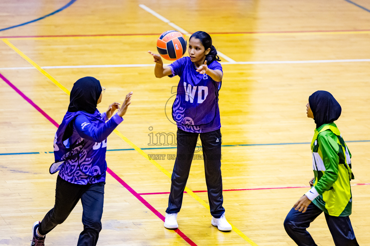 Day 7 of 25th Inter-School Netball Tournament was held in Social Center at Male', Maldives on Saturday, 17th August 2024. Photos: Nausham Waheed / images.mv