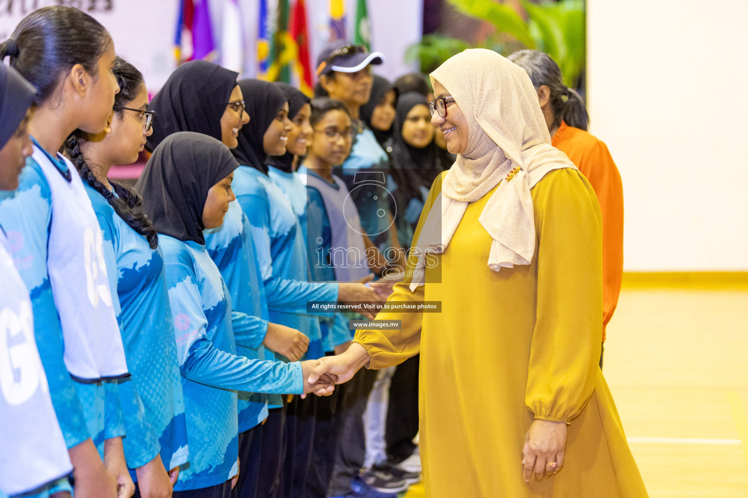 Final of 24th Interschool Netball Tournament 2023 was held in Social Center, Male', Maldives on 7th November 2023. Photos: Nausham Waheed / images.mv