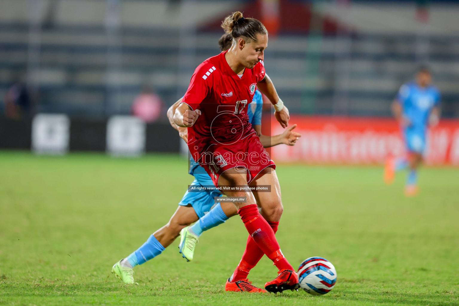 Lebanon vs India in the Semi-final of SAFF Championship 2023 held in Sree Kanteerava Stadium, Bengaluru, India, on Saturday, 1st July 2023. Photos: Nausham Waheed / images.mv