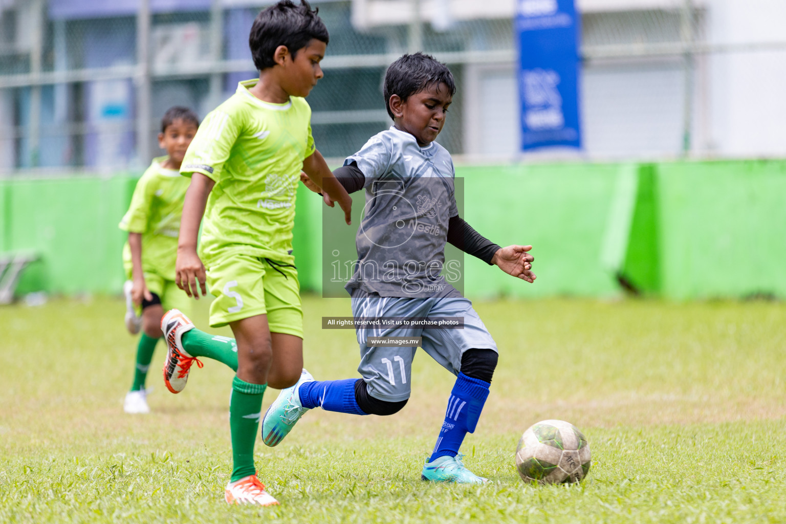 Day 1 of Milo kids football fiesta, held in Henveyru Football Stadium, Male', Maldives on Wednesday, 11th October 2023 Photos: Nausham Waheed/ Images.mv