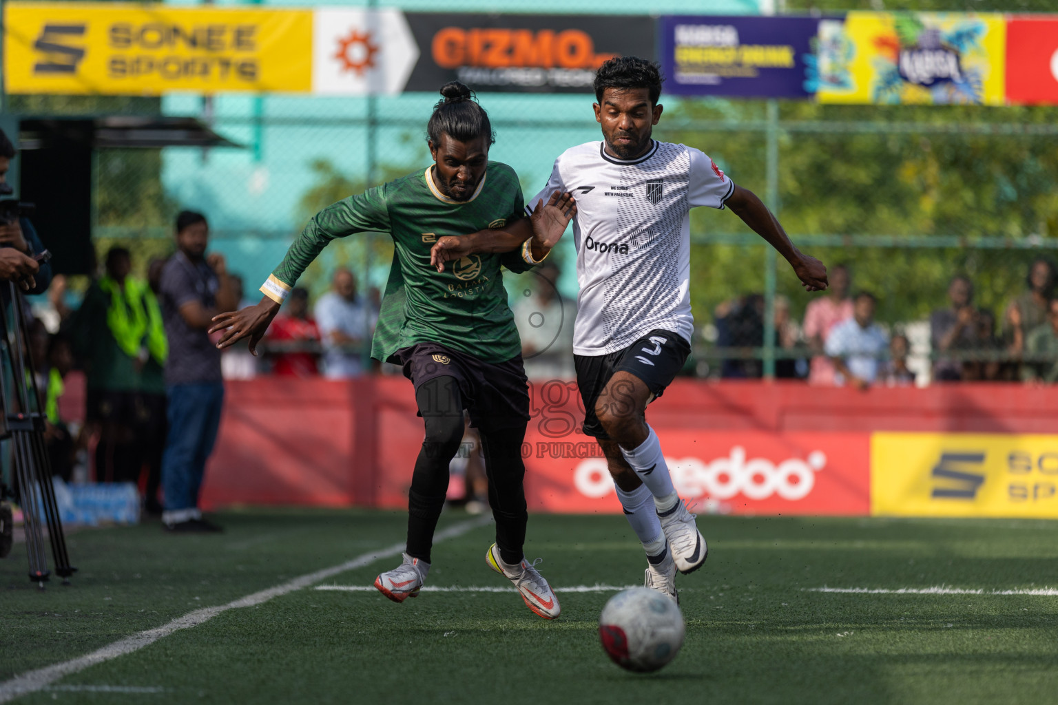 Sh. Lhaimagu VS Sh. Feevah in Day 12 of Golden Futsal Challenge 2024 was held on Friday, 26th January 2024, in Hulhumale', Maldives Photos: Nausham Waheed / images.mv