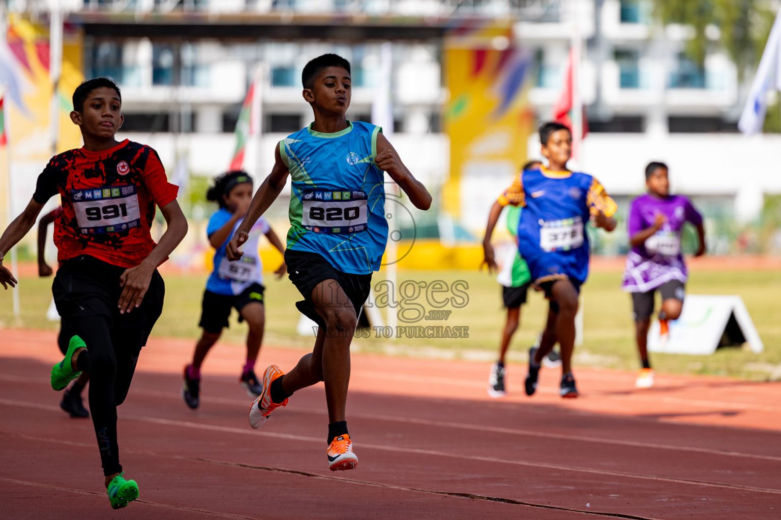 Day 2 of MWSC Interschool Athletics Championships 2024 held in Hulhumale Running Track, Hulhumale, Maldives on Sunday, 10th November 2024. 
Photos by: Hassan Simah / Images.mv