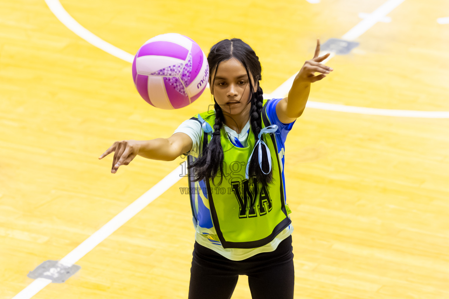 United Unity SV vs SC Shinning Star in Day 2 of 24th Milo Netball Association Championship held in Social Center at Male', Maldives on Tuesday, 2nd September 2025. Photos: Nausham Waheed / images.mv