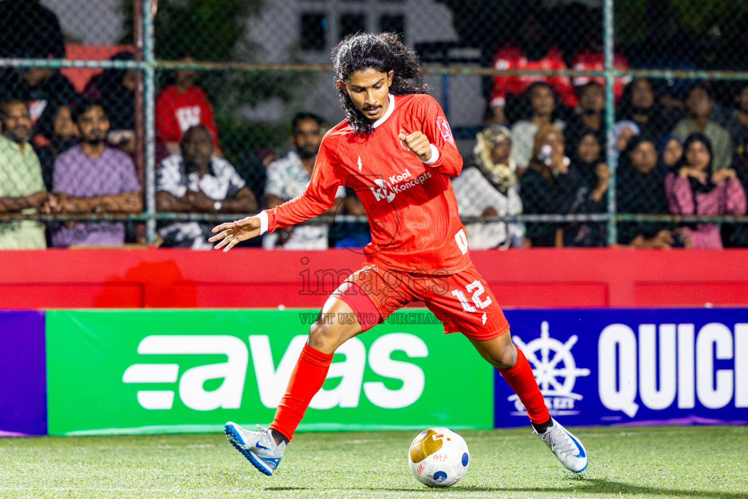 F Dharanboodhoo VS F Nilandhoo in Day 7 of Golden Futsal Challenge 2025 was held on Saturday, 11th January 2025, in Hulhumale', Maldives Photos: Nausham Waheed / images.mv