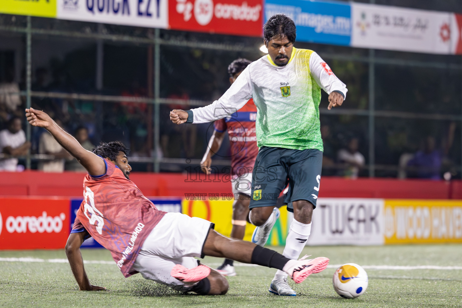HDh Nellaidhoo vs HDh Vaikaradhoo in Day 9 of Golden Futsal Challenge 2025 was held on Monday, 13th January 2025, in Hulhumale', Maldives
Photos: Ismail Thoriq / images.mv