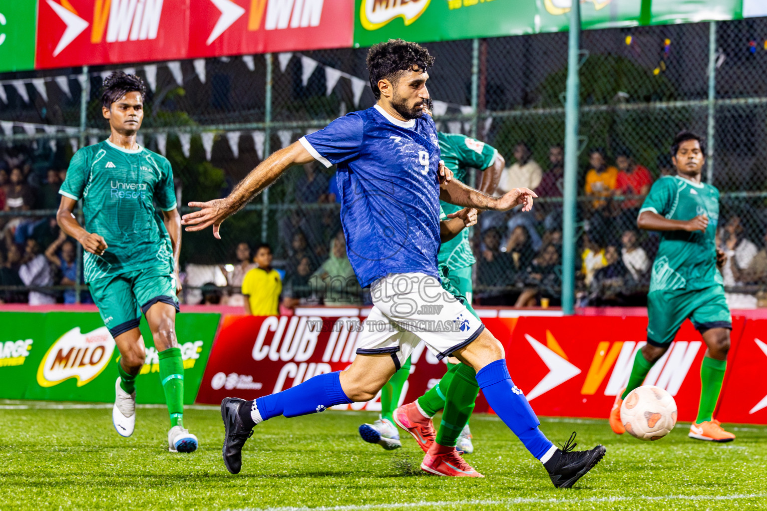 MACL vs Baros in Day 4 of Club Maldives Cup 2025 was held in Rehendi Futsal Ground, Hulhumale', Maldives on Thursday, 2nd October 2025. Photos: Nausham Waheed / images.mv