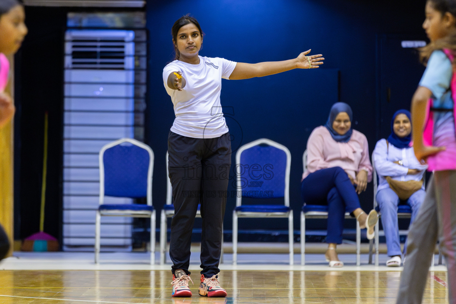 High Flyers vs Netkids A in Day 1 of 3rd Junior Championship - Netball association of Maldives, held at Social Center on 19th January 2025 . Photos by Shuu Abdul Sattar