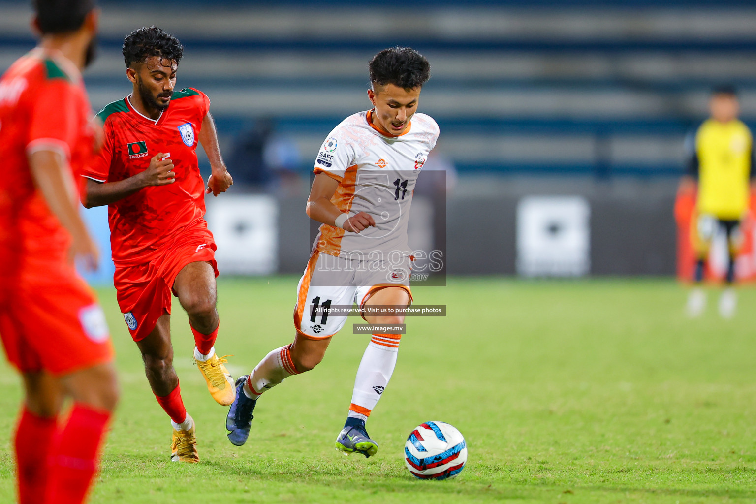 Bhutan vs Bangladesh in SAFF Championship 2023 held in Sree Kanteerava Stadium, Bengaluru, India, on Wednesday, 28th June 2023. Photos: Nausham Waheed, Hassan Simah / images.mv